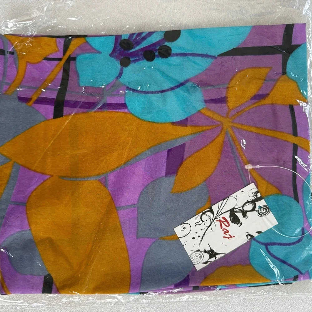 Anthropologie Raj Floral Silk Scarf